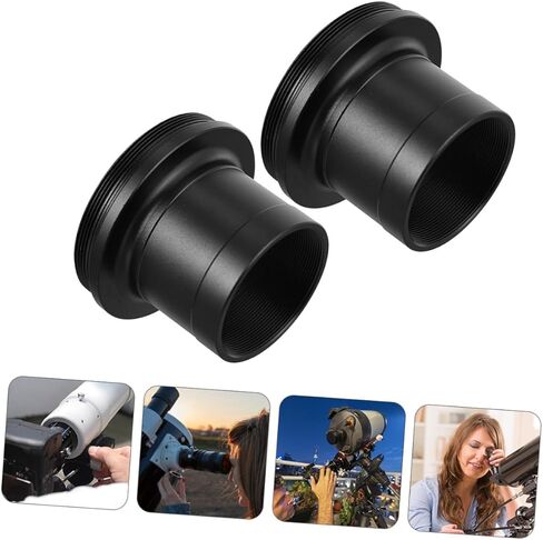 VANZACK 2 قطعة 1.25 بوصة من الفولاذ المقاوم للصدأ تلسكوب T محولات حاملات عدسة معدنية لكاميرات DSLR التصوير الفلكي المتوافق مع التلسكوبات القياسية in Kuwait