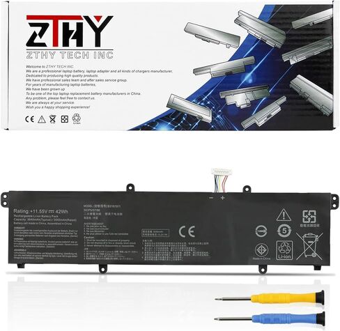 ZTHY C42N2008 استبدال بطارية الكمبيوتر المحمول لـ ASUS ZENBOOK PRO DUO 15 OLED UX582 UX582L UX582LR UX582HM UX582HS UX582ZM UX582ZW UX582LR-H2002R UX582LR-BP1979R UX582LR-H2017T 15.48V 92WH in Saudi Arabia