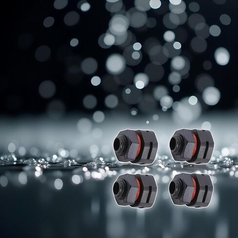 4 قطع مقاومة للغبار ومقاومة للماء IP68 برغي تهوية - صمام تخفيض الضغط M12x1.5، قابس تهوية الإضاءة للتحكم في الرطوبة والضغط، برغي تهوية للحاويات الكهربائية الخارجية in Kuwait