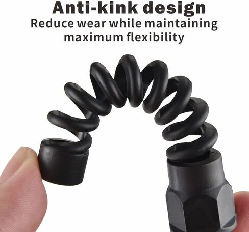 خرطوم هواء يولاس برو قابل لإعادة الاستخدام، تركيبات تخفيف الضغط قابلة لإعادة الاستخدام، 1/4 بوصة NPT قابلة لإعادة الاستخدام لتخفيف الضغط، مناسب لخرطوم هواء البولي يوريثين بمرونة 1/4 بوصة (4 قطع) in Kuwait