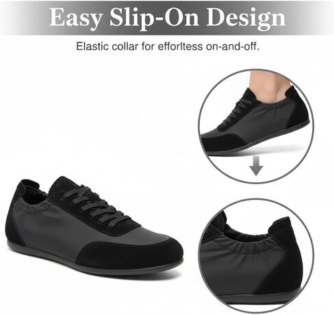 Slip On Sneakers for Women Suede Minimalist Loafers Lightweight Elastic Casual Walking Shoes for Travel Comfort in Saudi Arabia