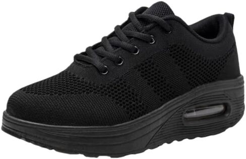 Fashionable Thick-Soled Knitted Breathable Sports Shoes. Comfortable and Soft Lining. Large Size. for Walking and Exercising. in Saudi Arabia