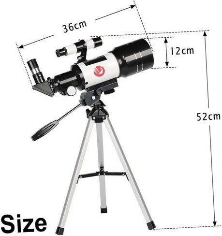 Stargazing Telescope with Phone Holder and Aluminum Tripod for Astronomy Beginners Portable Refracting Telescope for Camping Moon Watching and Outdoor Exploration in Saudi Arabia