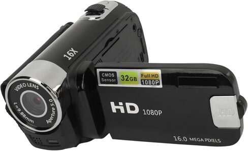كاميرا رقمية D90، كاميرا تسجيل فيديو بدقة 1080 بكسل بدقة 16 ميجابكسل، ومسجل فيديو عالي الدقة بتكبير 16X، وشاشة قابلة للدوران مقاس 2.4 بوصة وإضاءة ملء، للسفر وحفلات الزفاف (أحمر) in Saudi Arabia