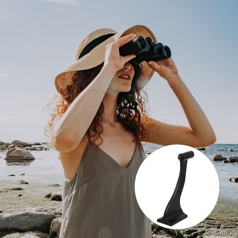 VANZACK Binocular Tripod Adapter Mount for Bird Watching Outdoor Use 1/4 Inch Interface Binocular Accessory with Tripod Bracket Black Compatible in Kuwait