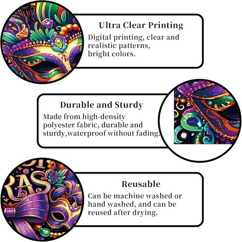 Mardi Gras Photo Backdrop New Orleans Mardi Gras Fat Tuesday Brazil Carnival Masquerade Decoration and Supplies for Home Party in Saudi Arabia