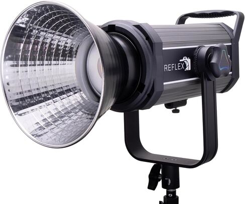 كاميرا REFLEX 100W LED RGB Video Light - COB، 14,000 لومن، طيف الألوان الكامل، 8 مشاهد FX، التحكم في التطبيق، 3200-5600K، 97 CRI، مثالية للتصوير بالفيديو/التصوير الفوتوغرافي بالإضاءة المستمرة in Kuwait