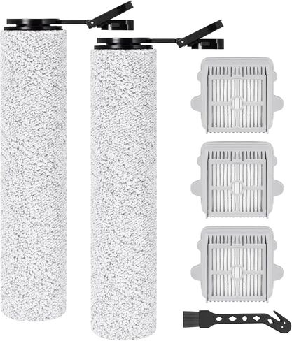 بكرات فرشاة بديلة F25 ومرشحات HEPA لـ Roborock F25 ACE/F25 RT/F25 LT/F25ALT/F25/F25 GT/F25 XT/F25 ACE Combo/F25 Combo مكنسة كهربائية رطبة وجافة (6 ملحقات) in Kuwait