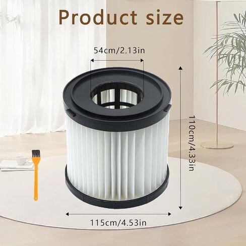 عبوتان من فلتر HEPA البديل القابل للغسل لـ Ryobi 18V ONE+ مكنسة كهربائية رطبة/جافة PCL733، PCL734، P3240، متوافق مع الجزء # A32VC05 وA32RF08، يناسب مكنسة HART HPWD01B in Kuwait