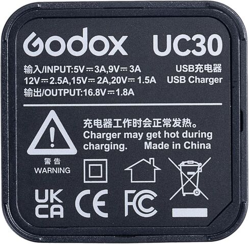 شاحن بطارية Godox UC30 PD، يدعم الشحن السريع، متوافق مع فلاش Godox AD200Pro II وبطاريات WB29/WB29A/WB29B in Saudi Arabia