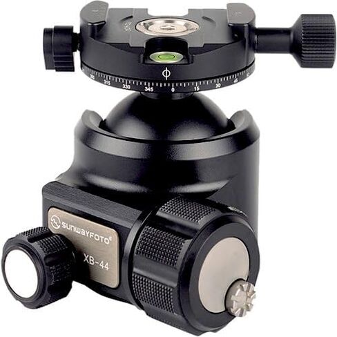 SUNWAYFOTO XB-44DDHi كرة ثلاثية الرأس مع Arca متوافق مع Panning QR Clamp Low Profile 88lb Max Load in Kuwait