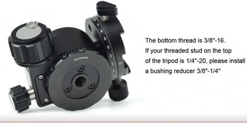 SUNWAYFOTO XB-44DDHi كرة ثلاثية الرأس مع Arca متوافق مع Panning QR Clamp Low Profile 88lb Max Load in Kuwait