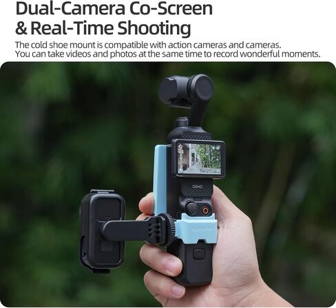 حامل محول حذاء بارد قابل للطي لـ DJI OSMO Nano، حامل OSMO Nano قابل للدوران 360 درجة وقابل للإمالة 180 درجة لإطار القفص/كاميرا DSL، التصوير الأفقي إلى الرأسي in Saudi Arabia