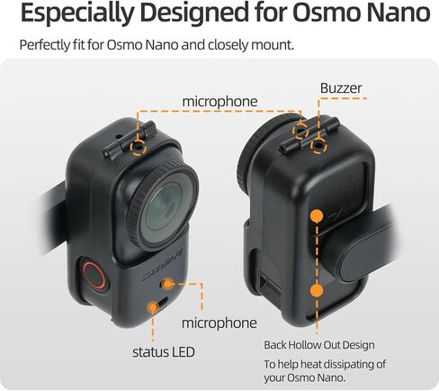 حامل محول حذاء بارد قابل للطي لـ DJI OSMO Nano، حامل OSMO Nano قابل للدوران 360 درجة وقابل للإمالة 180 درجة لإطار القفص/كاميرا DSL، التصوير الأفقي إلى الرأسي in Saudi Arabia