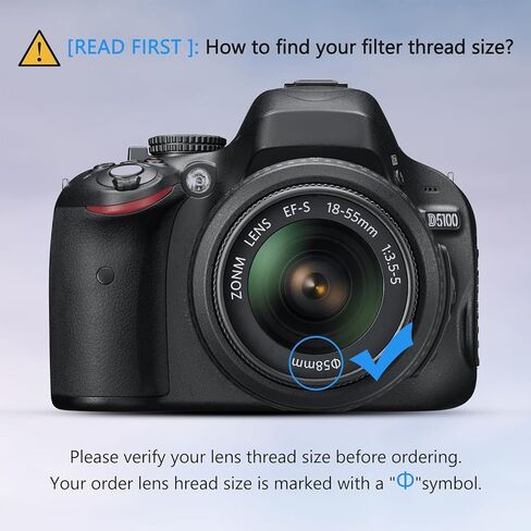 فلتر ND2-400 متغير ND من ARTCISE - زجاج بصري عالي الدقة، مضاد للوهج، إطار رفيع للغاية، خيوط دقيقة، تقليل الضوء قابل للتعديل لكاميرات DSLR والكاميرات عديمة المرآة (37 مم) in Saudi Arabia