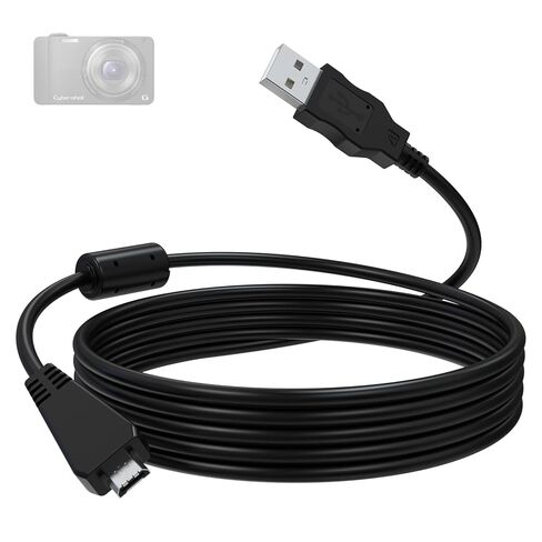 Toxaoii بديل VMC-MD3 كابل شاحن بيانات USB لسوني Cybershot DSC-HX9V HX7 HX100V TX5 TX10 TX20 TX55 TX66 T99 T110 HX100 DSC-W350 W570 W580 DSC WX5 WX7 WX9 WX10 WX30 كاميرا رقمية 5 أقدام in Saudi Arabia