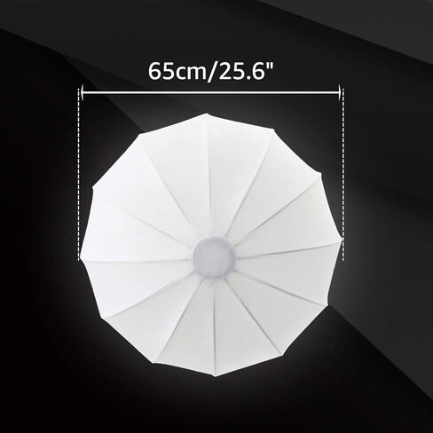 GODOX CS-65D سوفت بوكس ​​فانوس قابل للطي، صندوق ناعم للتصوير الفوتوغرافي 65 سم، حامل بوينز، أبيض in Saudi Arabia