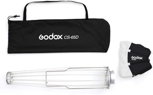 GODOX CS-65D سوفت بوكس ​​فانوس قابل للطي، صندوق ناعم للتصوير الفوتوغرافي 65 سم، حامل بوينز، أبيض in Saudi Arabia