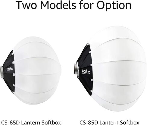 GODOX CS-65D سوفت بوكس ​​فانوس قابل للطي، صندوق ناعم للتصوير الفوتوغرافي 65 سم، حامل بوينز، أبيض in Saudi Arabia