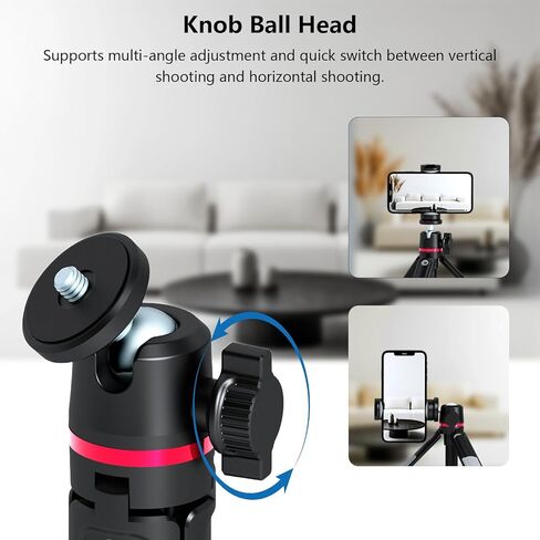 حامل ثلاثي صغير من KINGJOY للكاميرا، عصا سيلفي محمولة للسفر متوافقة مع جيب DJI OSMO 3/Insta 360 x 5/OSMO 360/Xtra/Sony/Canon/Nikon، حامل ثلاثي القوائم صغير قابل للتمدد للمكتب in Kuwait