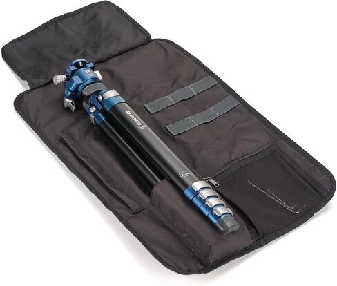 Benro CyanBird Carbon Fiber Tripod Kit – 4-Section Travel Tripod with GX36PT Dual-Pan Ball Head, Arca-Swiss Plate & 39.7 lb Load Capacity for DSLR, Mirrorless & Video Cameras (TCBA25G36PT) in Kuwait