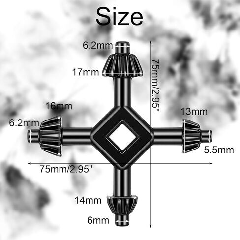 2Pack Drill Press Chuck 4 in 1 Drill Chuck Key 1/4" 3/8" 1/2" 5/8" Sizes Universal Chucks Key, Compatible with Most Drills Press & Power Tool Chucks in Saudi Arabia