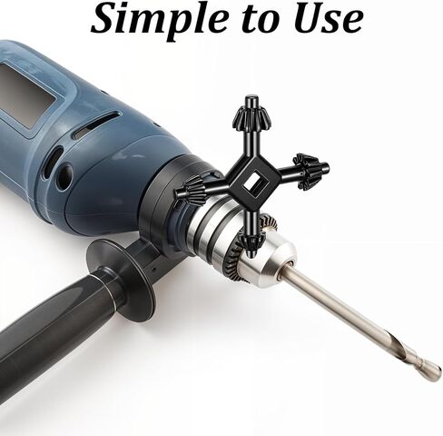 2Pack Drill Press Chuck 4 in 1 Drill Chuck Key 1/4" 3/8" 1/2" 5/8" Sizes Universal Chucks Key, Compatible with Most Drills Press & Power Tool Chucks in Saudi Arabia