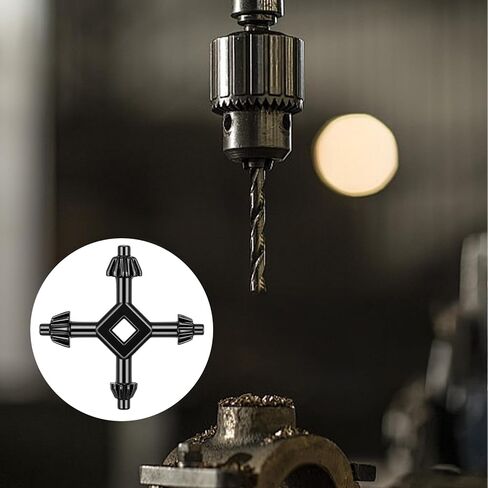 2Pack Drill Press Chuck 4 in 1 Drill Chuck Key 1/4" 3/8" 1/2" 5/8" Sizes Universal Chucks Key, Compatible with Most Drills Press & Power Tool Chucks in Saudi Arabia
