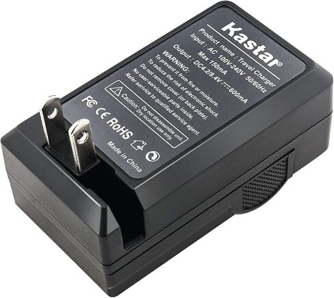 استبدال شاحن البطارية الجداري Kastar AC لـ BenQ DLI216، Medion VG037612210001، Rollei DS-5370، Sealife 02491-0066-17 SL7014، BenQ DC، E1460، E1465، E1480، T1260، T1460، W1220، S1410 in Kuwait
