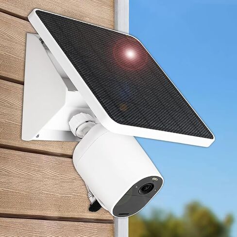 يعمل حامل شحن الألواح الشمسية 4 واط لـ Arlo Pro 4/3/2، Pro 5S 2K، Ultra 2، Ultra، Arlo Essential، Essential 2K، حامل قابل للتعديل مع 4 قطع كابل طاقة، IP67 مقاوم للطقس بشكل مستمر لمدة 365 يومًا - عبوتان in Saudi Arabia
