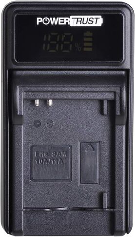 بطارية SLB-10A SLB10A (عبوتان) وشاحن USB LED لكاميرات Samsung EX2F HZ15W SL202 SL420 SL620 SL820 WB150F WB250F WB350F WB750 WB800F WB850F WB1100F الرقمية in Kuwait