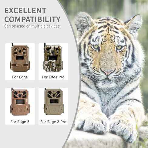 4 عبوات من بطاريات Edge Pro متوافقة مع كاميرا Moultrie Edge وEdge 2 وEdge 2 Pro Series الخلوية، حزمة بطارية ليثيوم أيون قابلة لإعادة الشحن لكاميرات الصيد، كابل شحن من النوع C 10.8 فولت 54 وات في الساعة 5000 مللي أمبير في الساعة in Kuwait