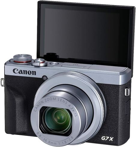 كاميرا Canon PowerShot الرقمية [G7 X Mark III] الطراز العالمي - فضي (متجدد) in Kuwait