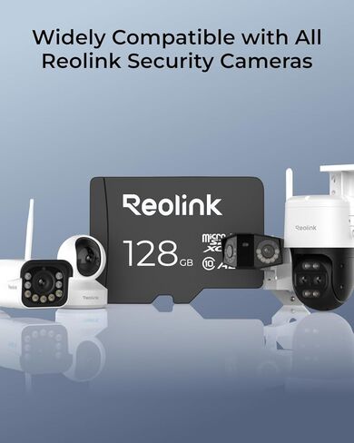 REOLINK Camera with Plug-in Power Cable, 128GB microSD Card, 4K Floodlight Camera with 180° FOV, Local Storage in Saudi Arabia