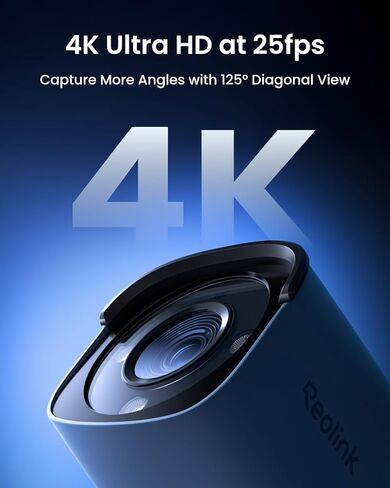 REOLINK Pro-Grade 4K PoE Security Camera, 125° Diagonal View, Color Night Vision, Smart Detection, Perimeter Protection, Two Way Talk, 24/7 Recording, No Monthly Fee, RP-PCB8M in Saudi Arabia