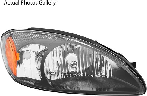 2PCS Headlights Assembly Set For 2000 2001 2002 2003 2004 2005 2007 2007 Ford Taurus SE SEL LX SES Sedan Wagon Replacement Headlamps Black Housing Amber Reflector FO2503169 FO2502169 in Saudi Arabia