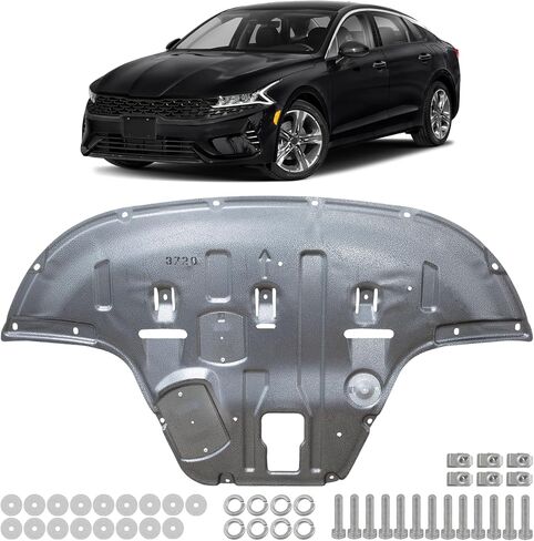 Kaksey Engine Splash Shield ملاءمة لـ Kia K5 2021-2025 ، محرك تحت غطاء دروع الدباس الأمامي للحرس مع أجهزة المسمار in Kuwait