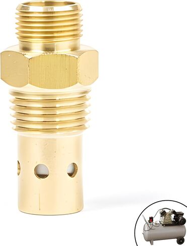 CAC-437-2 ترقية صمام فحص ضاغط الهواء النحاسي 1/2 NPT و1/2 CFPC في صمام متوافق مع موديلات DeVilbiss Craftsman 5HP IRL6560V 5E60VAD أجزاء وملحقات ضاغط الهواء العملية in Kuwait