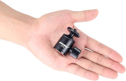 Mini Tripod Ball Head-INNOREL B19 Mount Head-Metal Ballhead 360° Pan 90° Tilt Tripods Mount with 3/8" to 1/4" Adapter CNC Ballheads,Max Load 6.61 lb for Phone/DLSR Camera/Mini Holder (2 Pieces) in Saudi Arabia