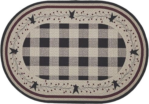 VHC Brands Pip Vinestar Indoor Rug Rect 20x30, Polyester Area Rug, Accent Rug, Floor Decor, Pip Vinestar Collection, Rectangle 20x30, Natural in Saudi Arabia
