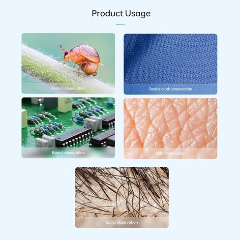 Digital Microscope, 50X-1000X Magnification Handheld Microscopes with 8 LEDs, Portable USB Microscope Camera for Phone PC Tablet, for for Android in Saudi Arabia