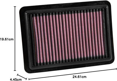 K&N High-Flow Original Lifetime Engine Air Filter: Increase Power: Premium, Washable: Compatible with 2015-2022 Honda: Fit, HR-V, 33-5027 in Saudi Arabia