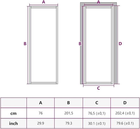 Tidyard Sliding Barn Door, 29.9x79.3 Inch Black Matte Glass Aluminum Frame Interior Door with Hardware Kit, Tempered Glass Panel for Home Office Room Divider in Saudi Arabia