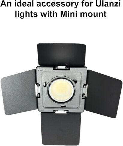 Gugxiom 4 Leaf Baffle لـ YN150S YN150 Ultra، أبواب الحظيرة لإضاءة الفيديو، التحكم في الشعاع القابل للطي لمدونة الفيديو، معدّل الاستوديو المدمج in Kuwait