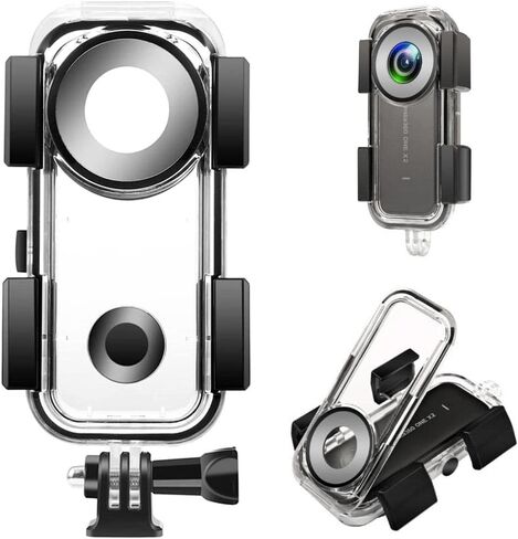 حافظة جديدة مقاومة للماء 40 متر لـ Insta360 ONE X2 صندوق حماية تحت الماء غلاف الغوص 360 ملحقات كاميرا بانورامية in Kuwait