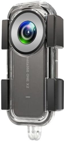 حافظة جديدة مقاومة للماء 40 متر لـ Insta360 ONE X2 صندوق حماية تحت الماء غلاف الغوص 360 ملحقات كاميرا بانورامية in Kuwait