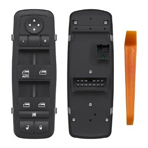 Power Window Switch Driver Side Replacement for 2011-2020 Chrysler 300 Chrysler 200, 2011-2019 Dodge Charger, 2016-2022 Ram 1500/2500/3500 - Replaces OEM 68139805AB, 56046823AE, 68231805AA in Kuwait