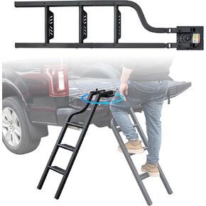 سلم الباب الخلفي القابل للطي مقاس 42 بوصة لشاحنة بيك اب، سلم الباب الخلفي العالمي القابل للطي من الألومنيوم لملحقات شاحنة بيك اب in Kuwait