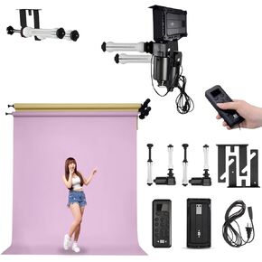 2 Roller Motorized Electric Wall Ceiling Mount Background Support System with Remote in Saudi Arabia