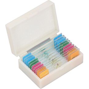 10Pcs Microscope Slides with Specimens Animal Plant Glass Slides Laboratory Supplies for Observation in Saudi Arabia